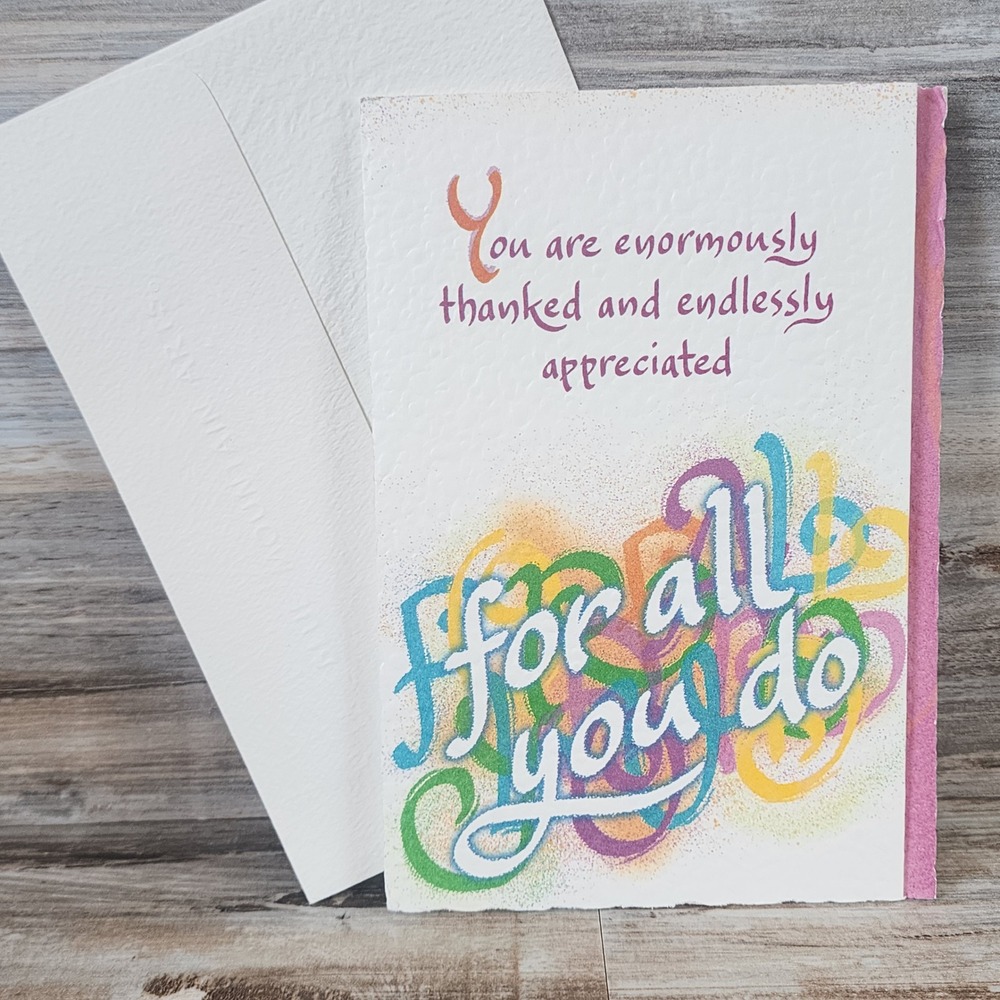 Blue Mountain Arts Thank You Greeting Card Enormously Thanked Appreciated Multi